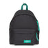 Zaino Eastpak Padded Pakr Kontrast nero e acqua marina